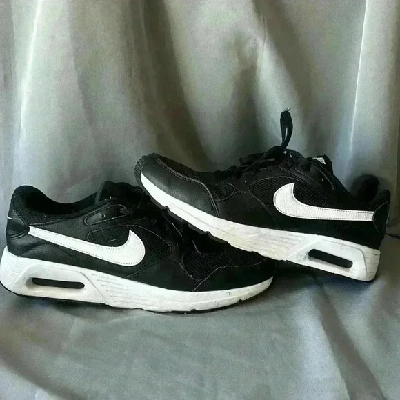 EUC Nike‎ Air Max SC Shoes Black White CW4555-002 Men's Size 12 - Picture 1 of 6